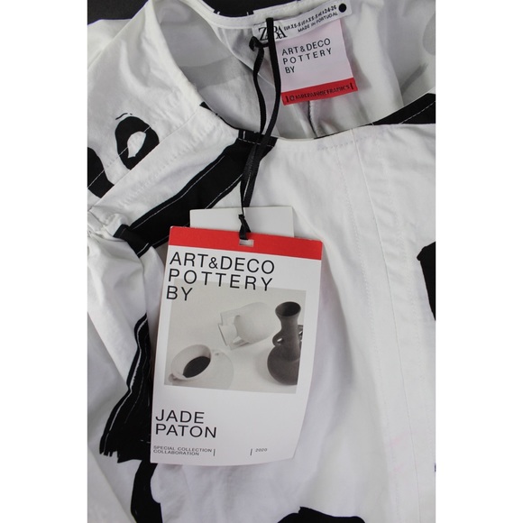 Zara NWT Art & Deco Pottery Jade Paton Collection Limited Edition XS-Small - Picture 9 of 10
